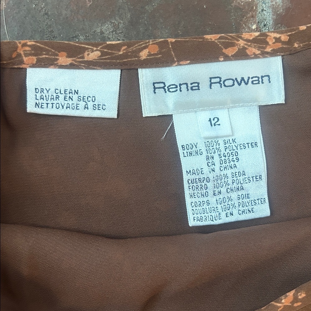 Vintage Rena Rowan Silk Maxi Skirt - Picture 2 of 6